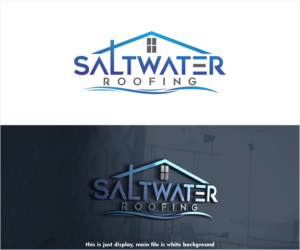 Logo Design by alkaline for Saltwater Roofing | Design: #27983379