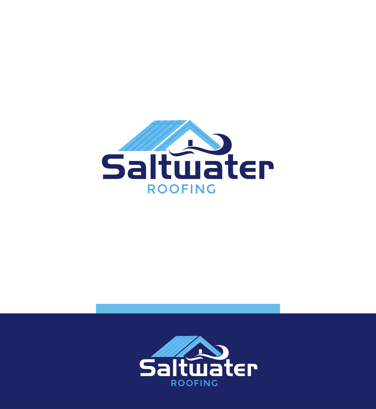 Logo Design by ecorokerz for Saltwater Roofing | Design #27980818