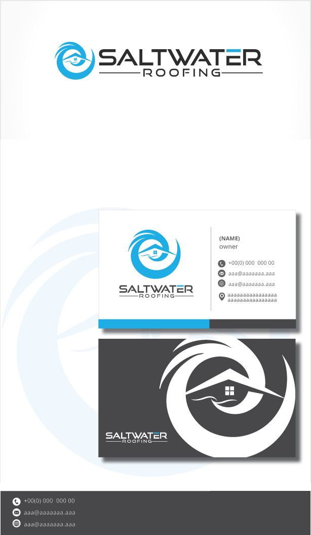 Logo Design by zebronicgraphic for Saltwater Roofing | Design: #27982560