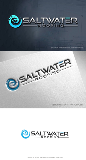 Logo Design by zebronicgraphic for Saltwater Roofing | Design: #27982561