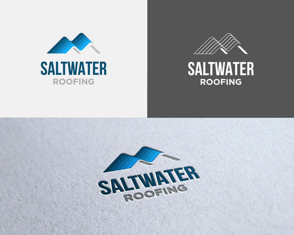 Logo Design by Lee Xian for Saltwater Roofing | Design #27988112