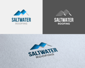 Logo Design by Lee Xian for Saltwater Roofing | Design #27988112