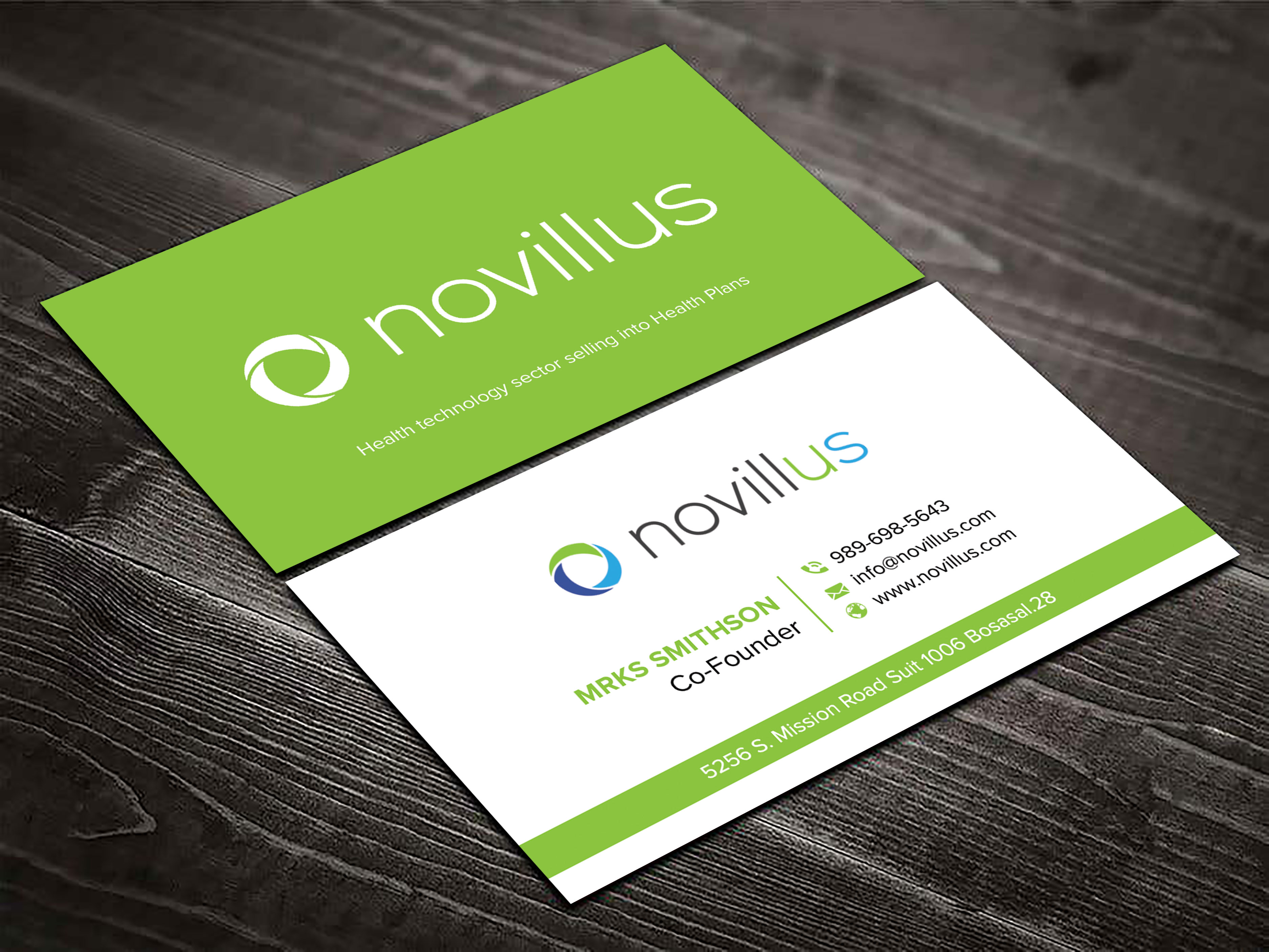 Diseño de Tarjeta de Presentación por sadikul islam para Novillus, LLC | Diseño #27992696