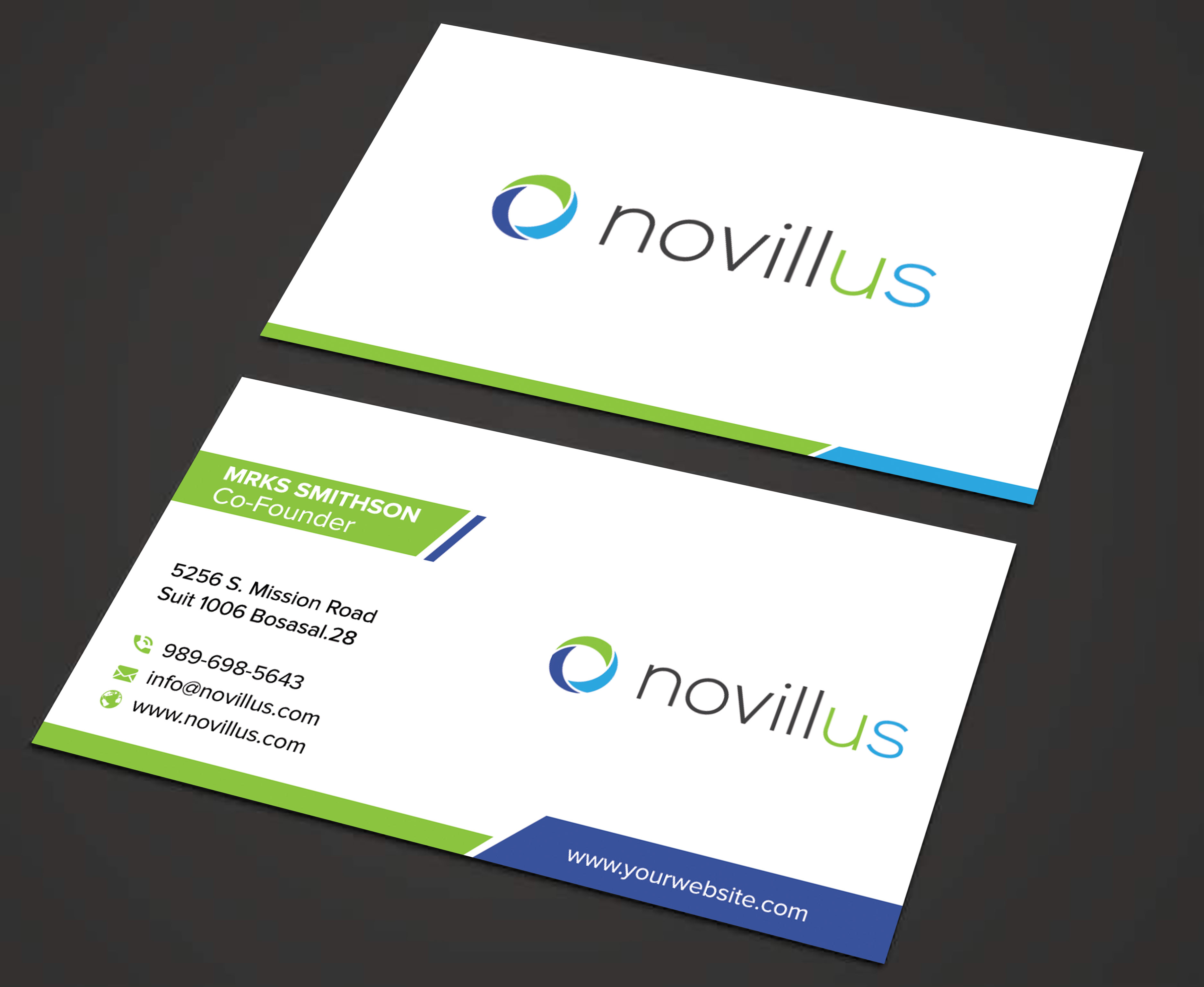 Diseño de Tarjeta de Presentación por sadikul islam para Novillus, LLC | Diseño #28017372