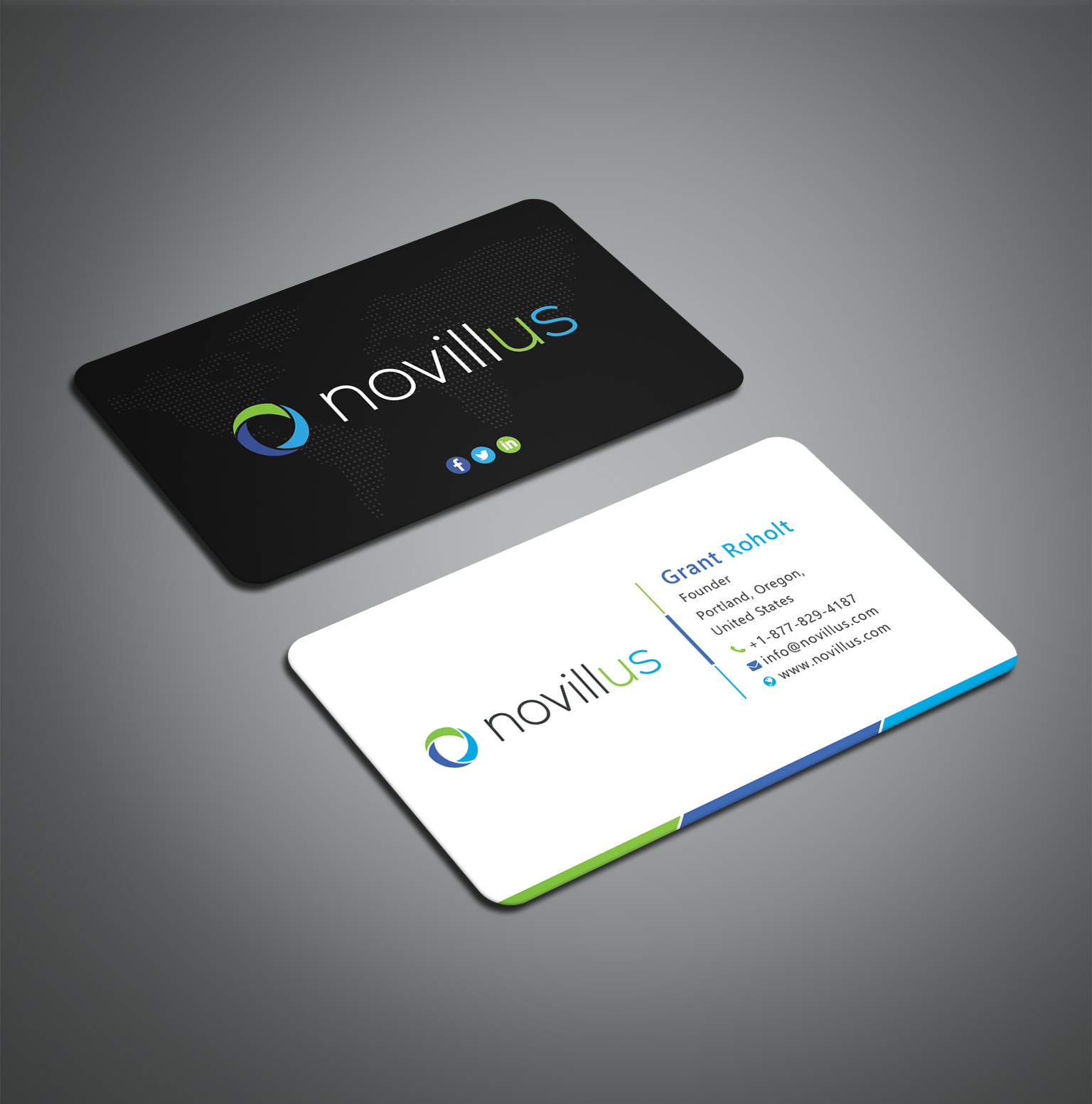 Business Card Design by Creative Moon Design for Novillus, LLC | Design #27991133
