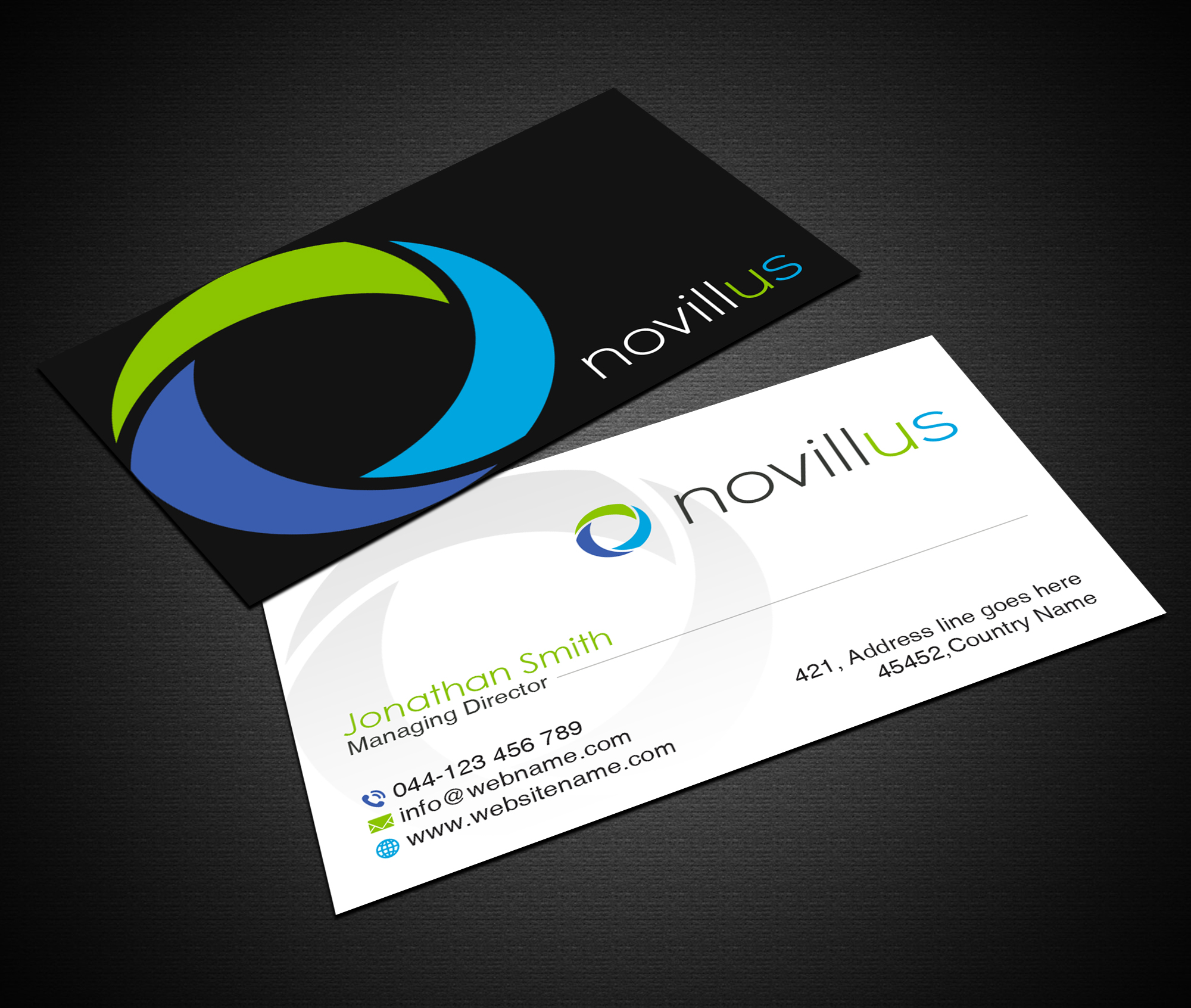 Visitenkarten-Design von Creations Box 2015 für Novillus, LLC | Design #27992831