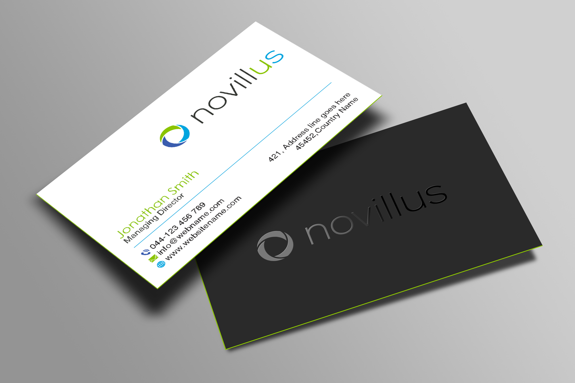 Visitenkarten-Design von Creations Box 2015 für Novillus, LLC | Design #27992835