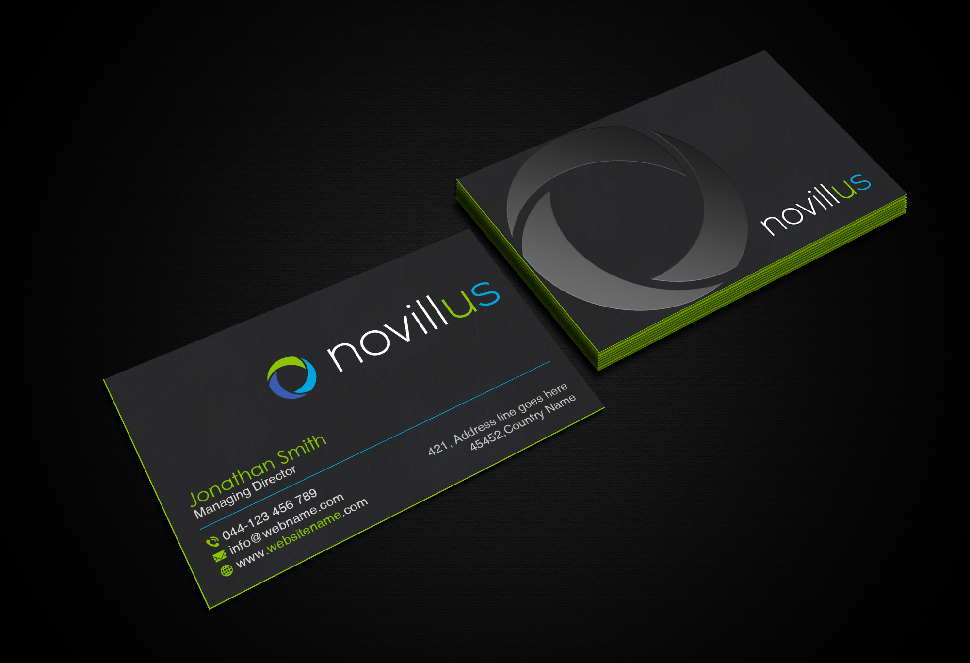 Visitenkarten-Design von Creations Box 2015 für Novillus, LLC | Design #27992836