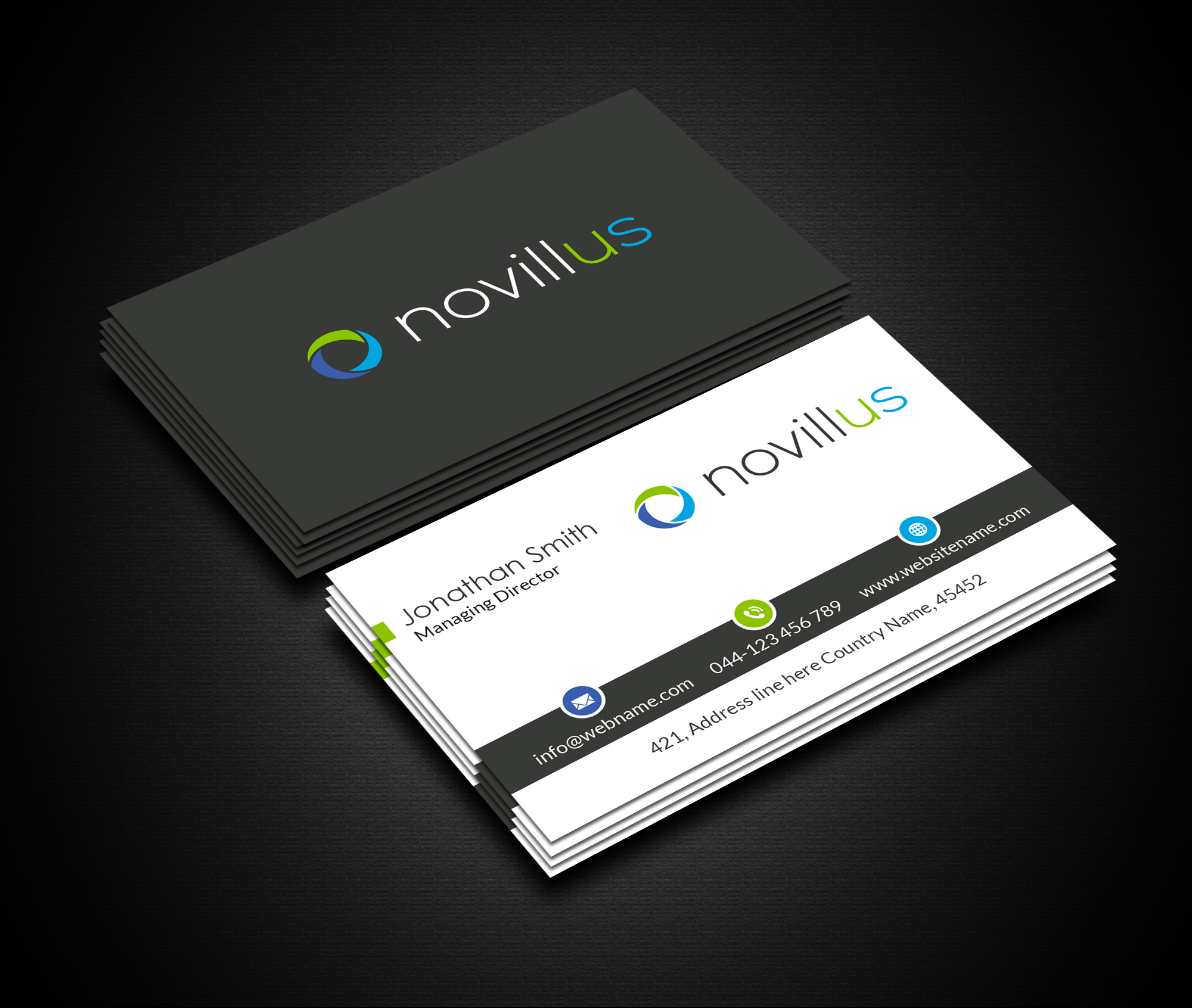 Business Card Design by Creations Box 2015 for Novillus, LLC | Design #27993156