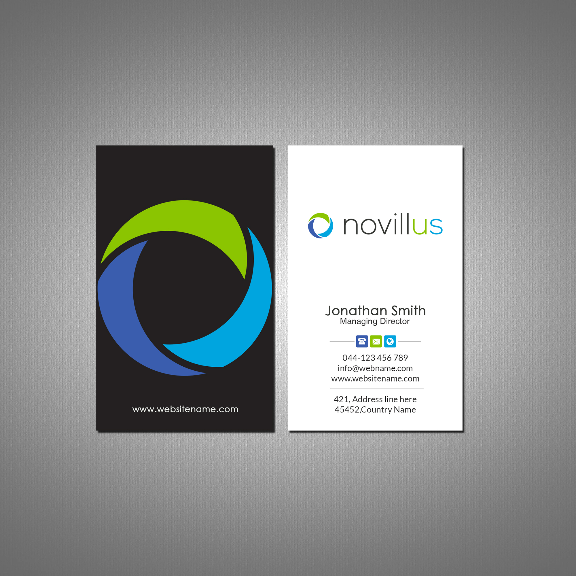 Business Card Design by Creations Box 2015 for Novillus, LLC | Design #27993160