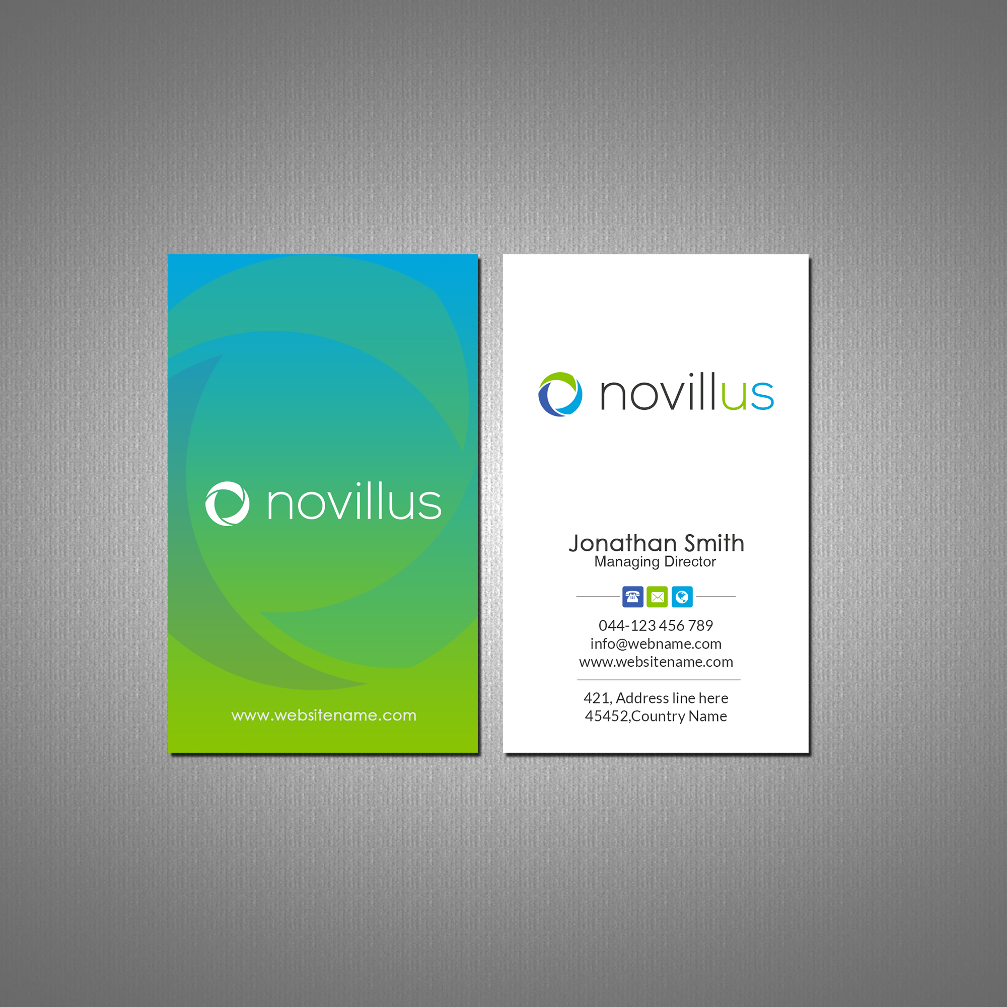 Business Card Design by Creations Box 2015 for Novillus, LLC | Design #27993161