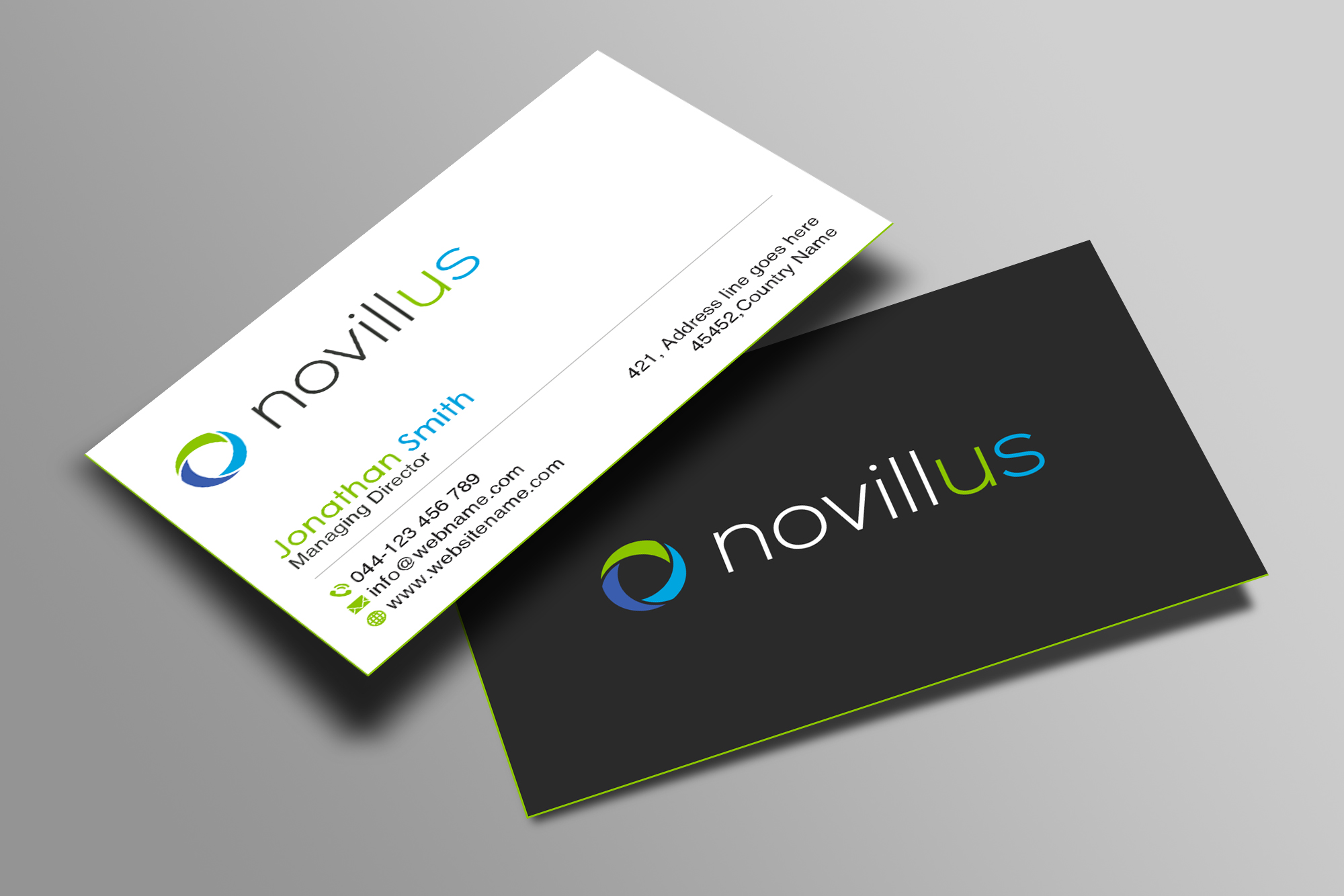 Business Card Design by Creations Box 2015 for Novillus, LLC | Design #28007850