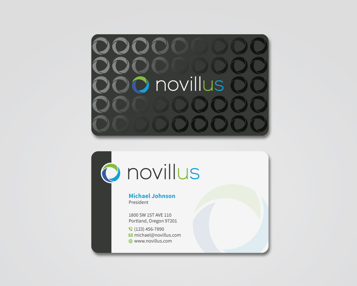 Business Card Design by MDesign for Novillus, LLC | Design #28013268