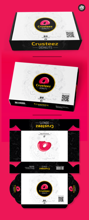 Crusteez Donut shop that needs branding like the joy it serves | Design Emballage par Tuba Art Studio. IZ (IMRAN ZW)