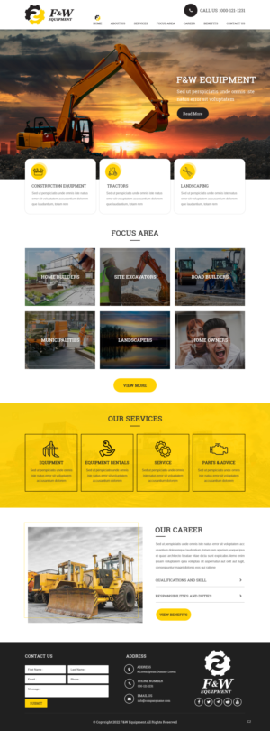 Web Design by pb for F&W EQUIPMENT CORP | Design: #27995233
