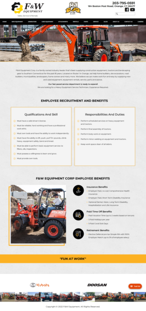Web Design by Sbss for F&W EQUIPMENT CORP | Design: #27993006