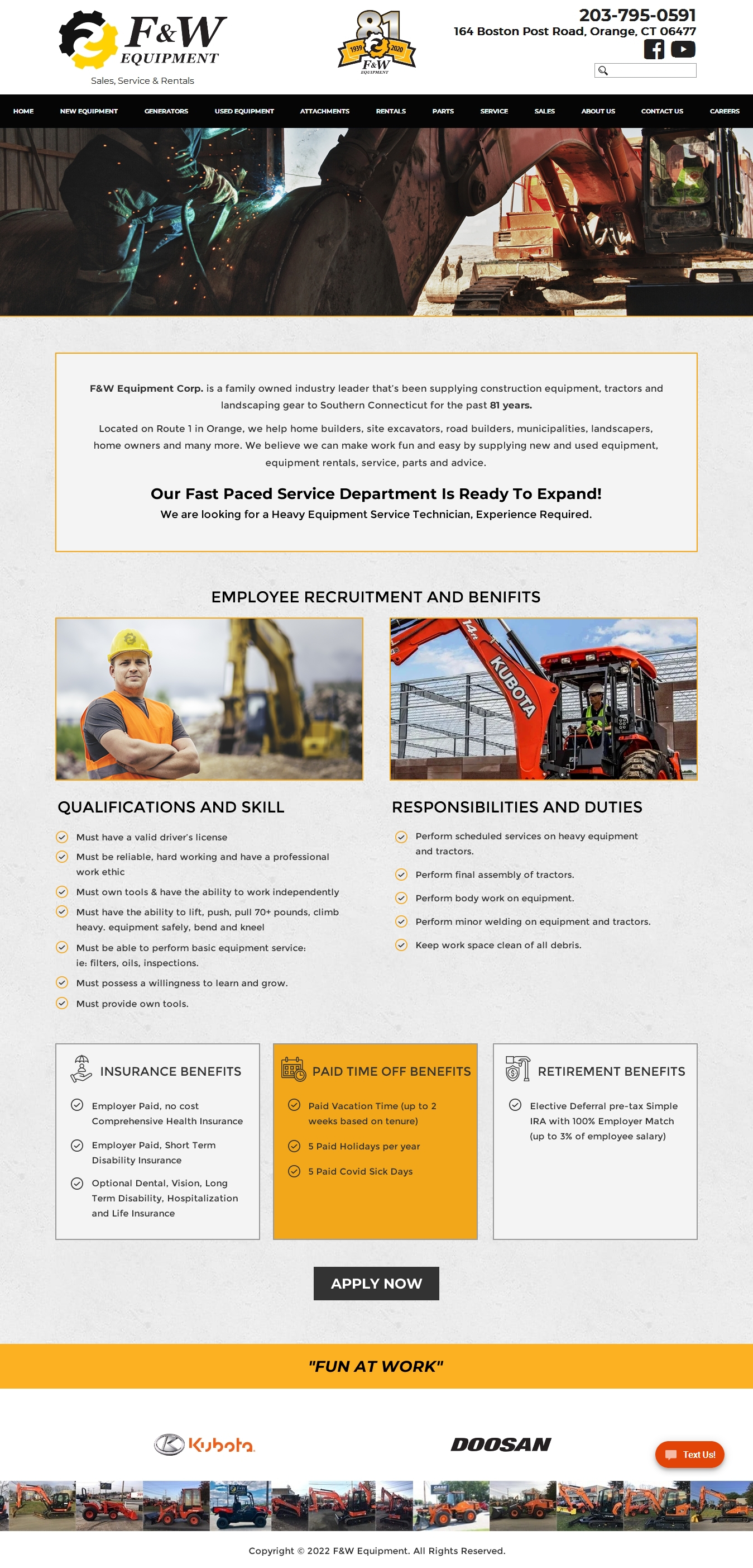 Web Design by Sbss for F&W EQUIPMENT CORP | Design #27994290