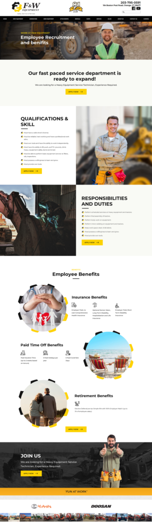 Web Design by Sbss for F&W EQUIPMENT CORP | Design: #27994426