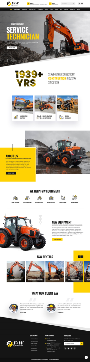 Heavy Equipment Service Technician | Diseño Web por nzdesigners