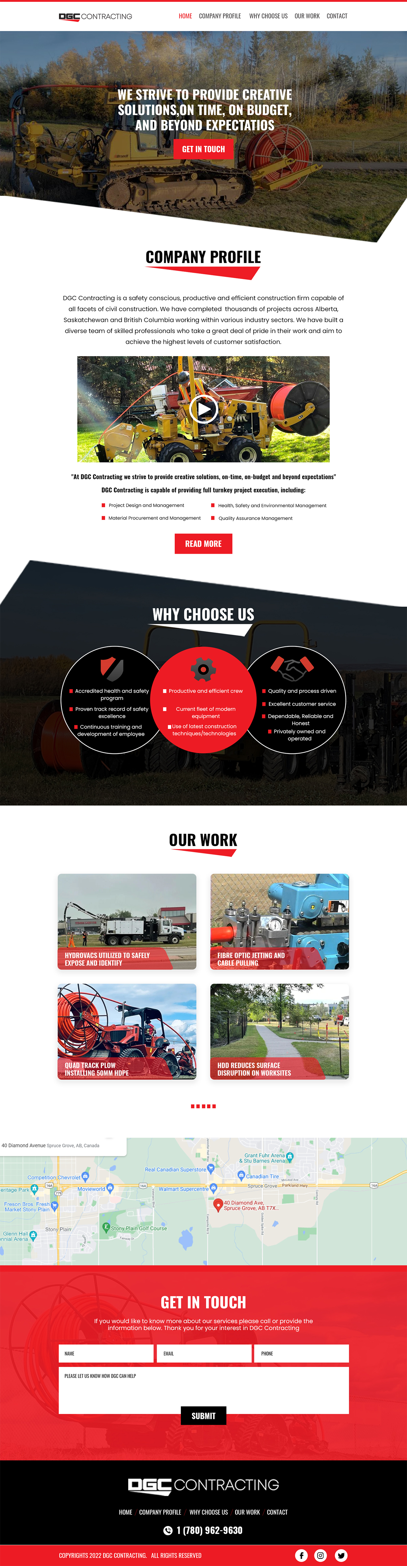 Web Design par MAHABA pour DGC Contracting Inc.  | Design #28007143