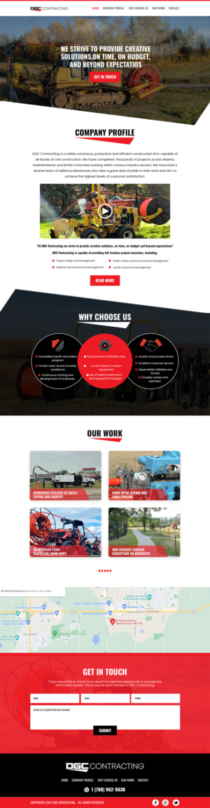 Web-Design von MAHABA für DGC Contracting Inc.  | Design #28007143