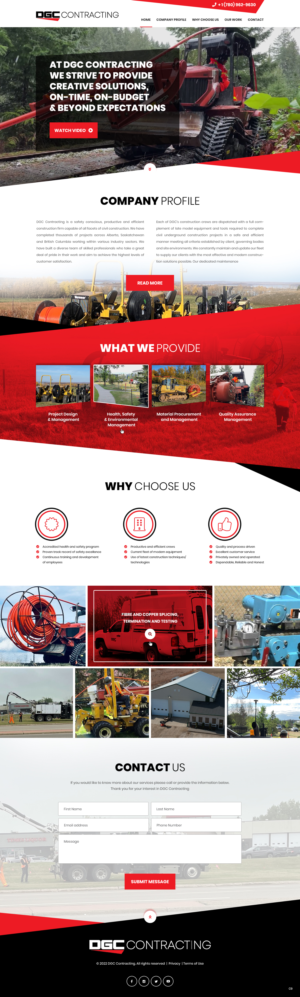Web Design by pb for DGC Contracting Inc.  | Design: #27995209