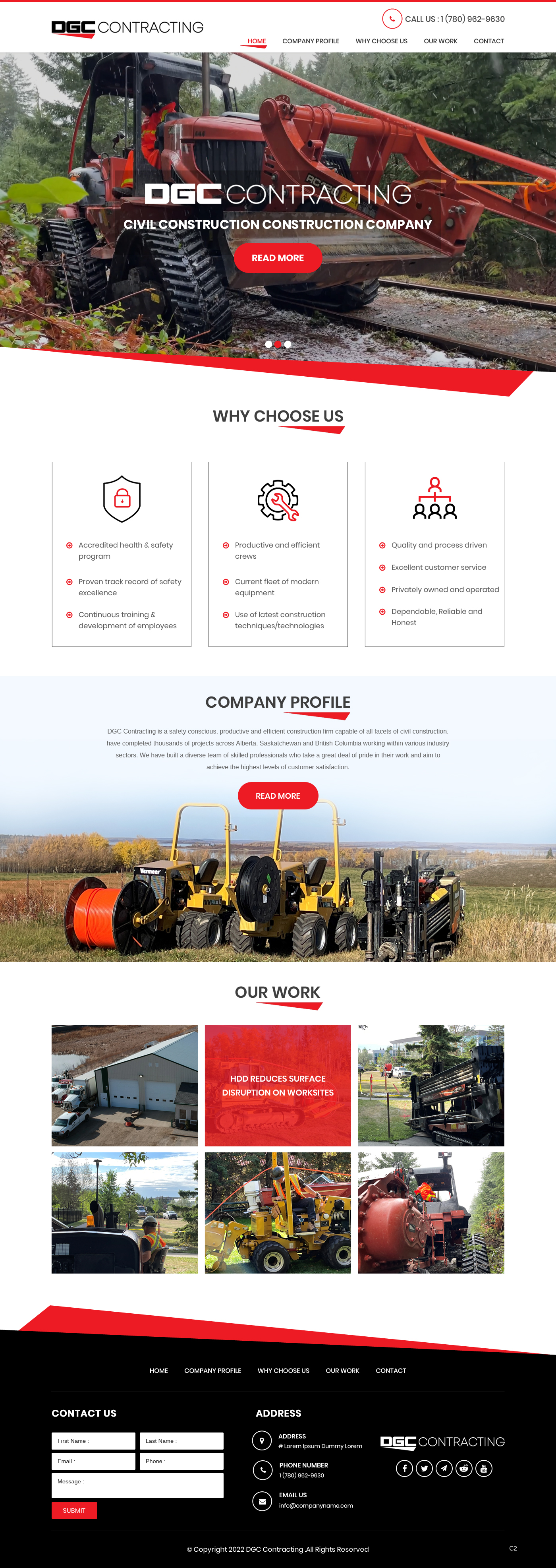 Web Design by pb for DGC Contracting Inc.  | Design #27995210