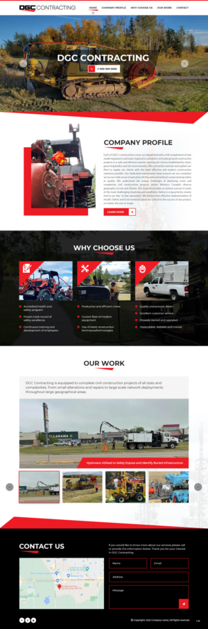 Web Design by pb for DGC Contracting Inc.  | Design: #27995215