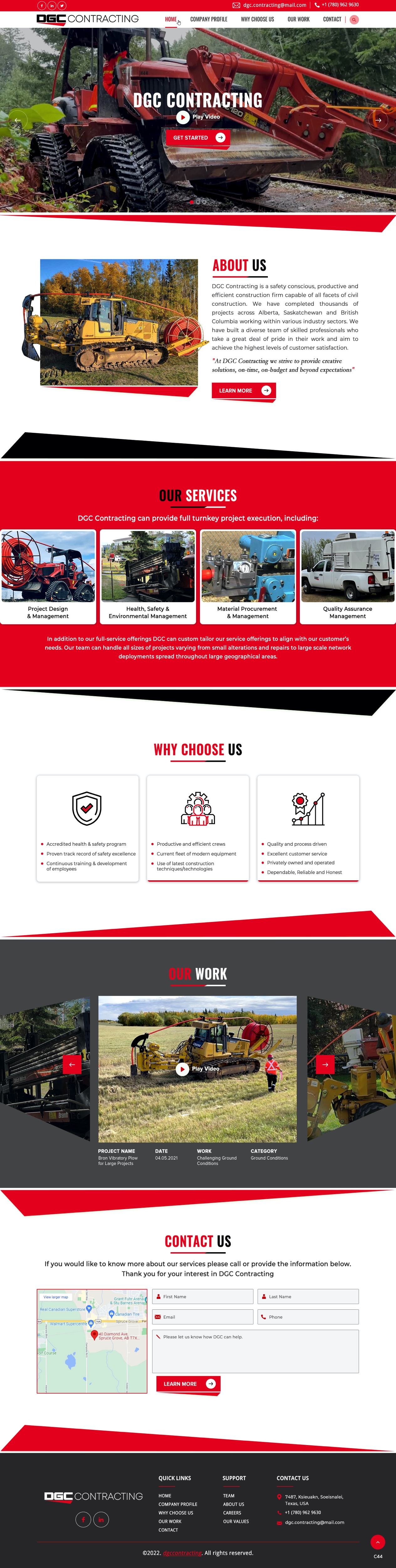 Web-Design von pb für DGC Contracting Inc.  | Design #27995217