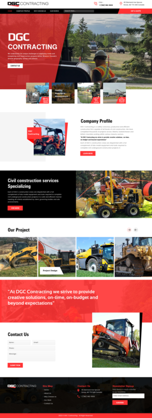 Web Design by rightway for DGC Contracting Inc.  | Design: #27989963