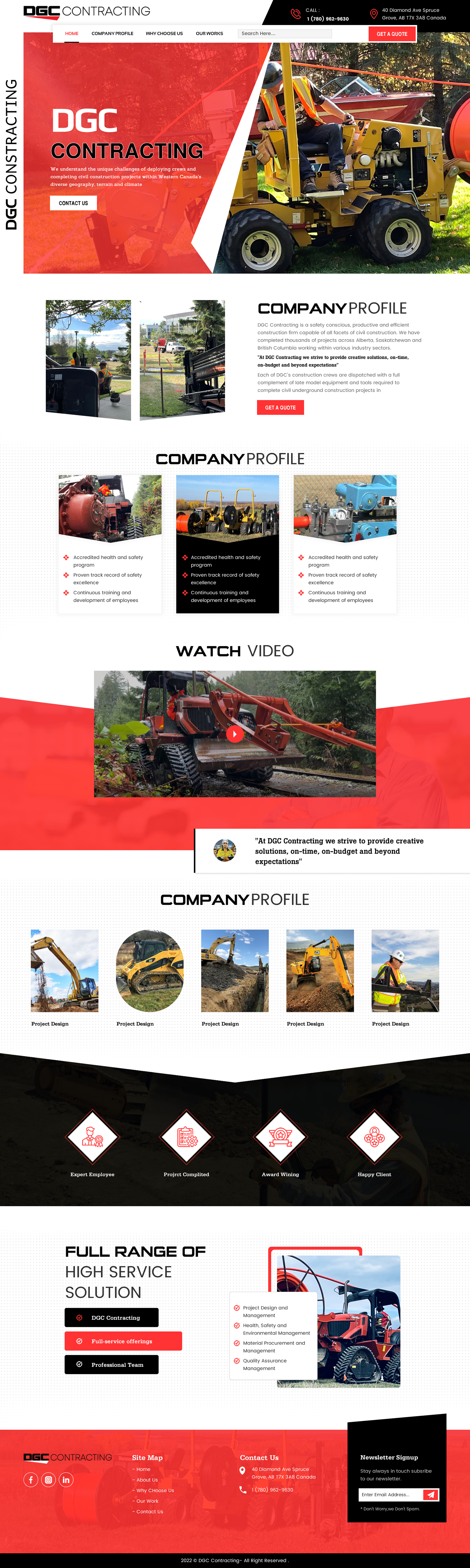 Web Design by rightway for DGC Contracting Inc.  | Design #27989964