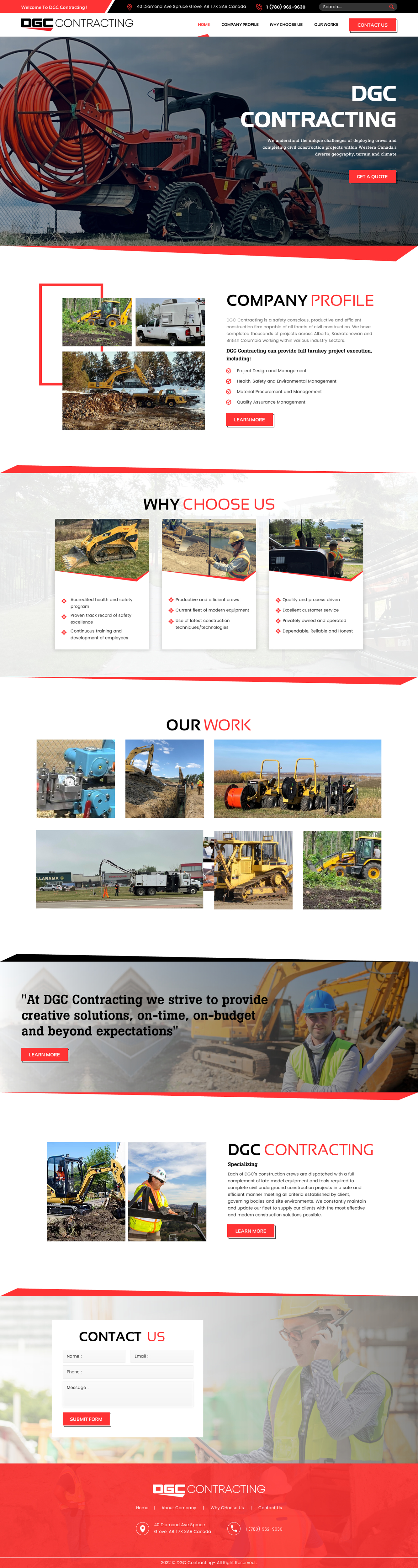 Web Design by rightway for DGC Contracting Inc.  | Design #27989965