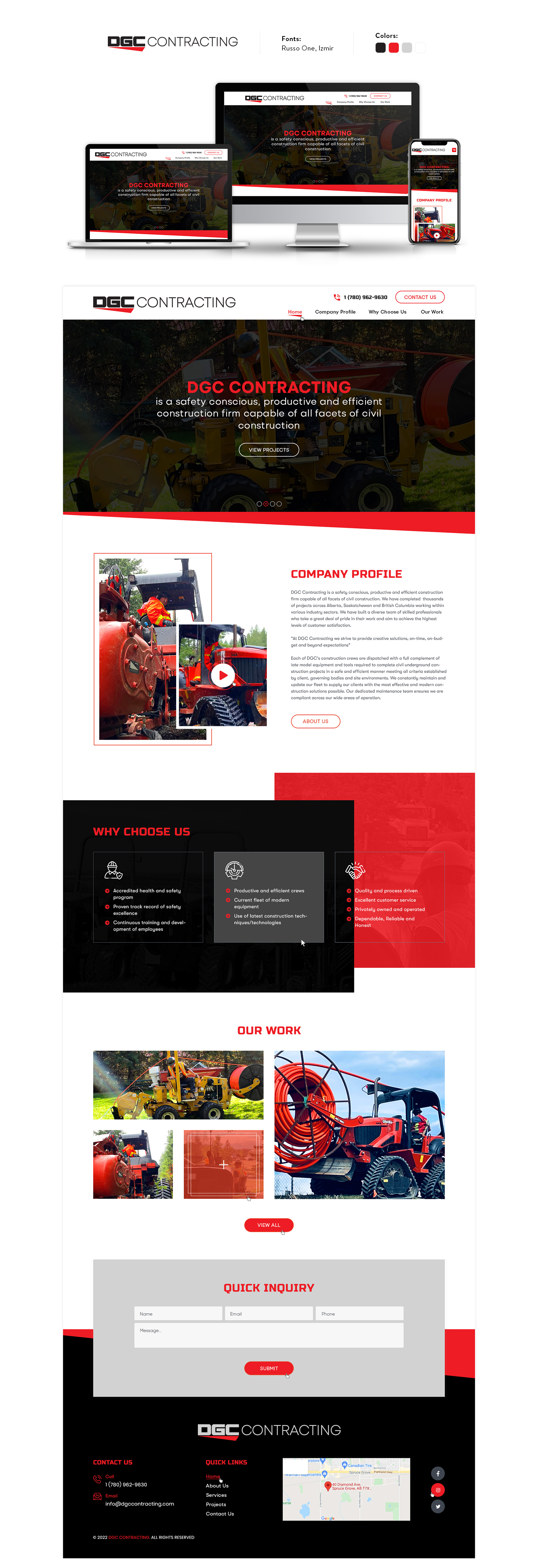 Web Design par Ved Web Services pour DGC Contracting Inc.  | Design #27990075