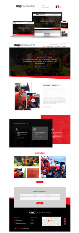 Web-Design von Ved Web Services für DGC Contracting Inc.  | Design #27990075
