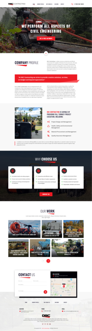 Web Design by *mary for DGC Contracting Inc.  | Design: #27989023