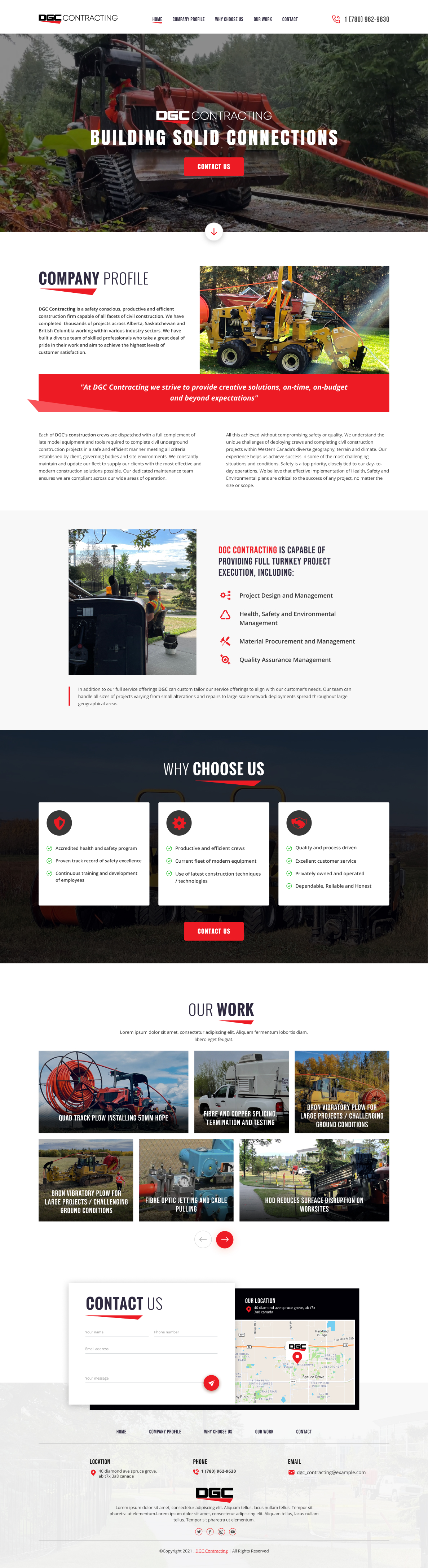 Web Design by *mary for DGC Contracting Inc.  | Design #27999585