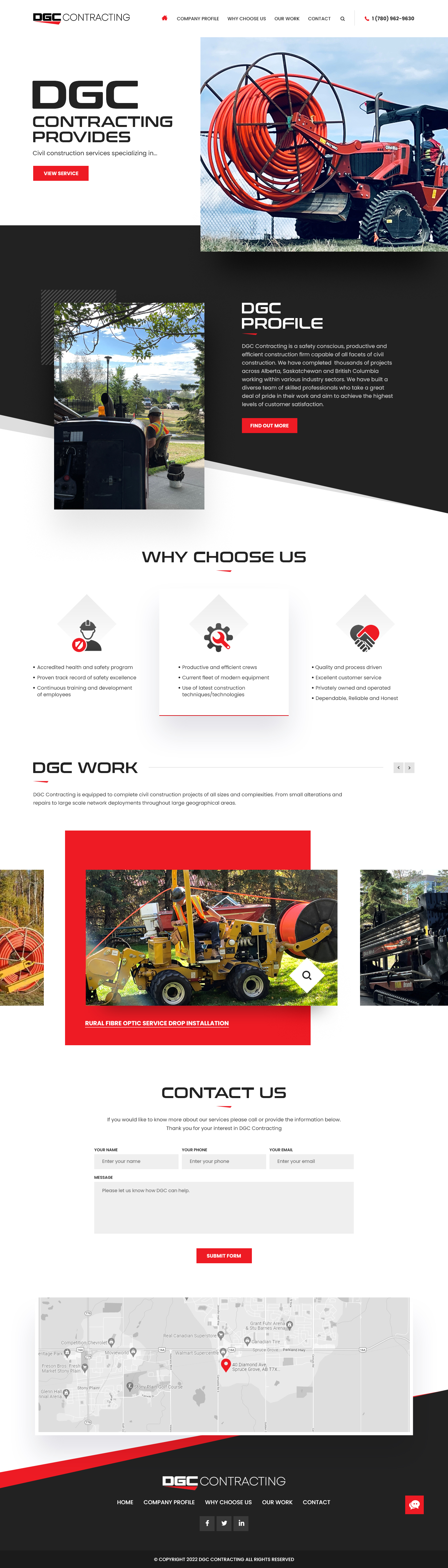 Web Design by nzdesigners for DGC Contracting Inc.  | Design #28012853