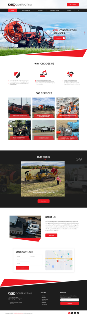 Web-Design von bdesigner9 für DGC Contracting Inc.  | Design #27994899