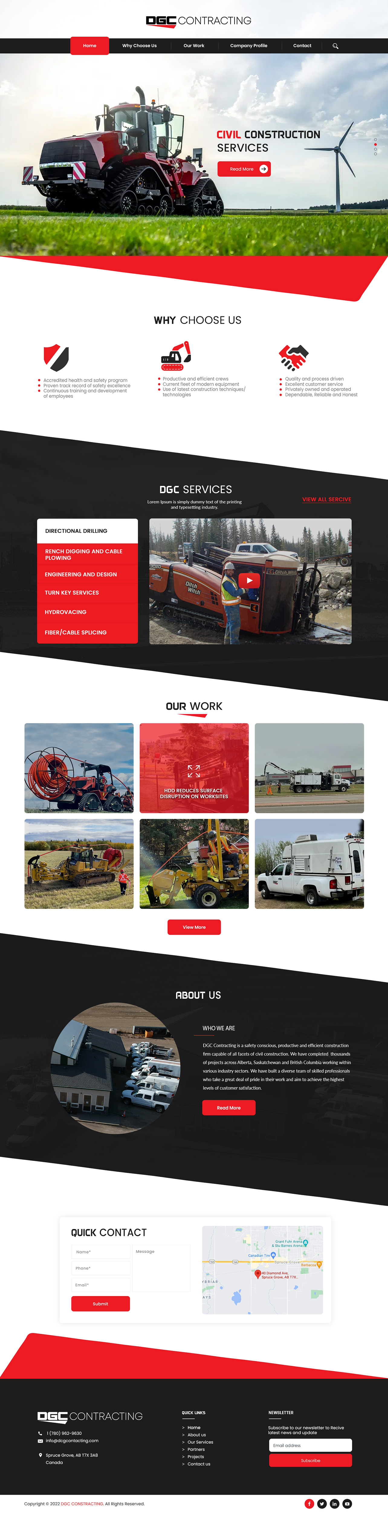 Web-Design von bdesigner9 für DGC Contracting Inc.  | Design #27994900