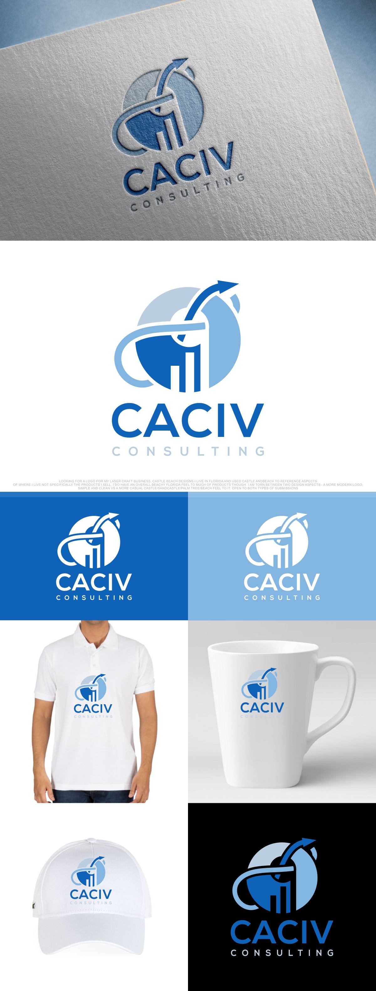 Diseño de Logo por KajalRekha para Caciv Consulting | Diseño #27990335