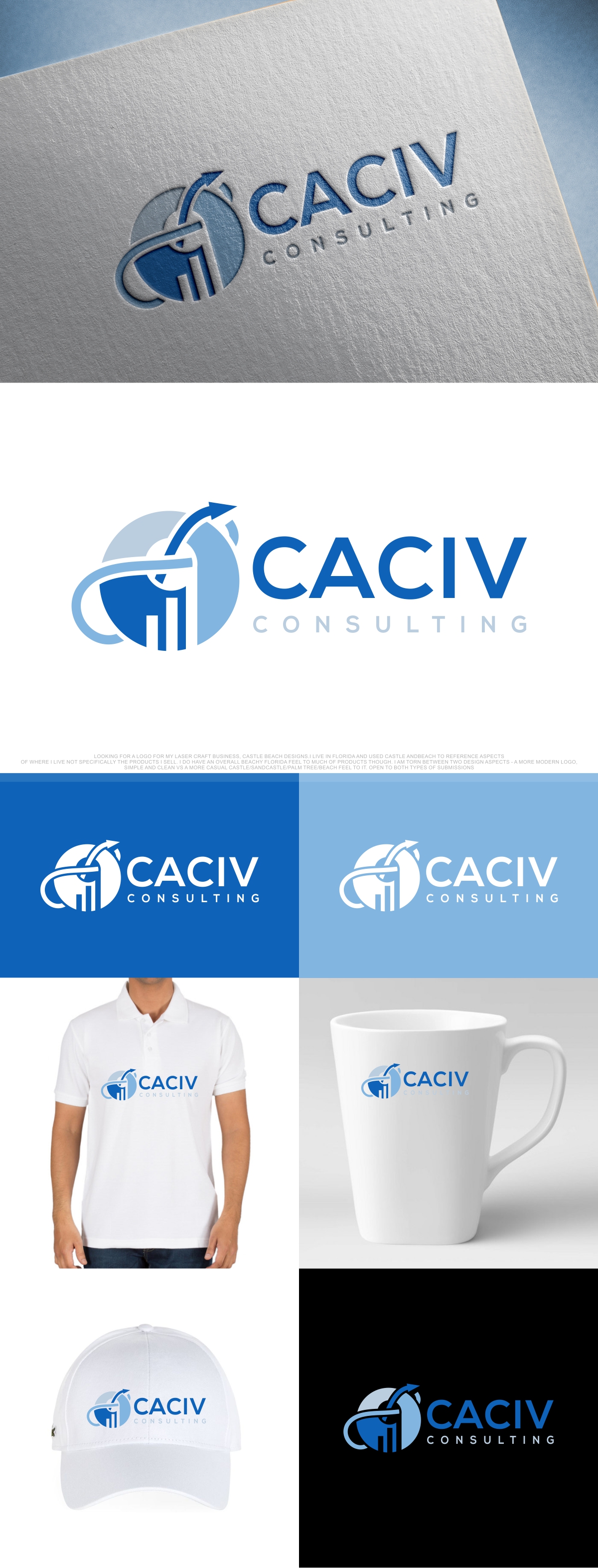 Diseño de Logo por KajalRekha para Caciv Consulting | Diseño #27990336