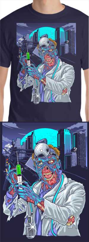killer Zombie | T-shirt Design by Yakuza20