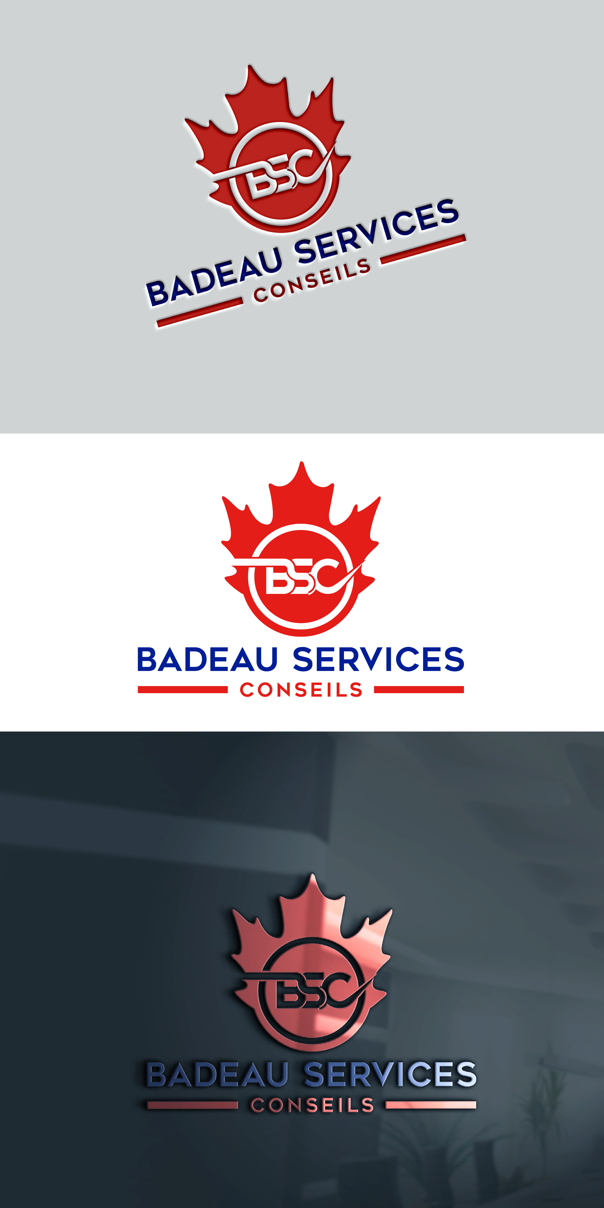 Logo-Design von Md Sakhawat Hosssain für Badeau Service Conseil | Design #28019217