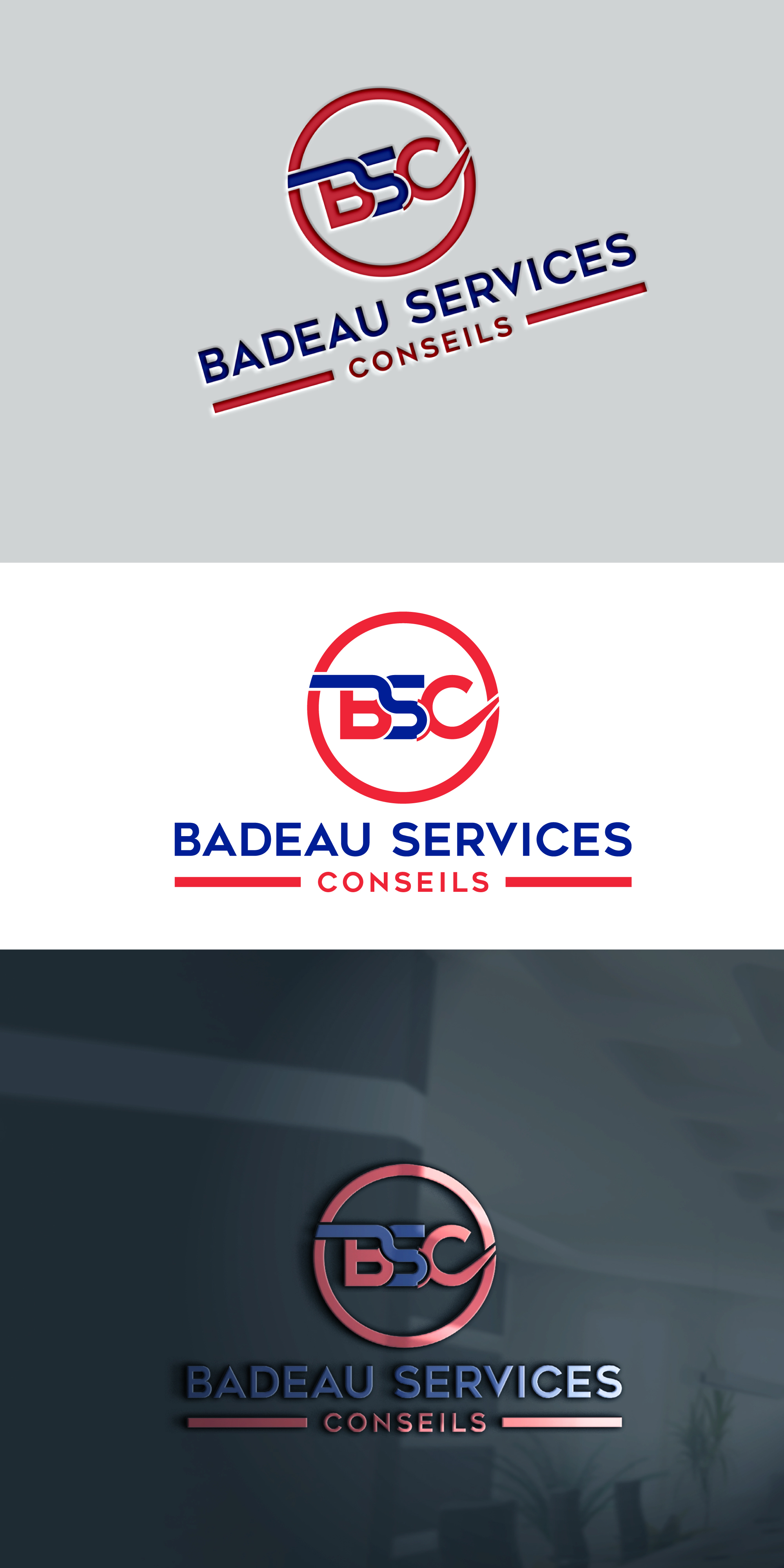 Logo-Design von Md Sakhawat Hosssain für Badeau Service Conseil | Design #28019221
