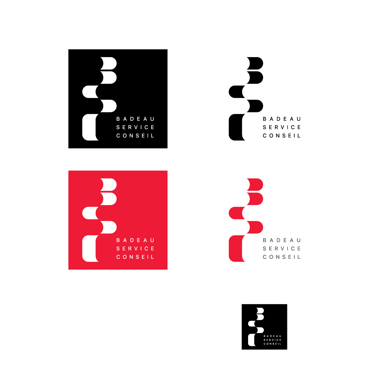 Logo Design by Lilie for Badeau Service Conseil | Design #27998466