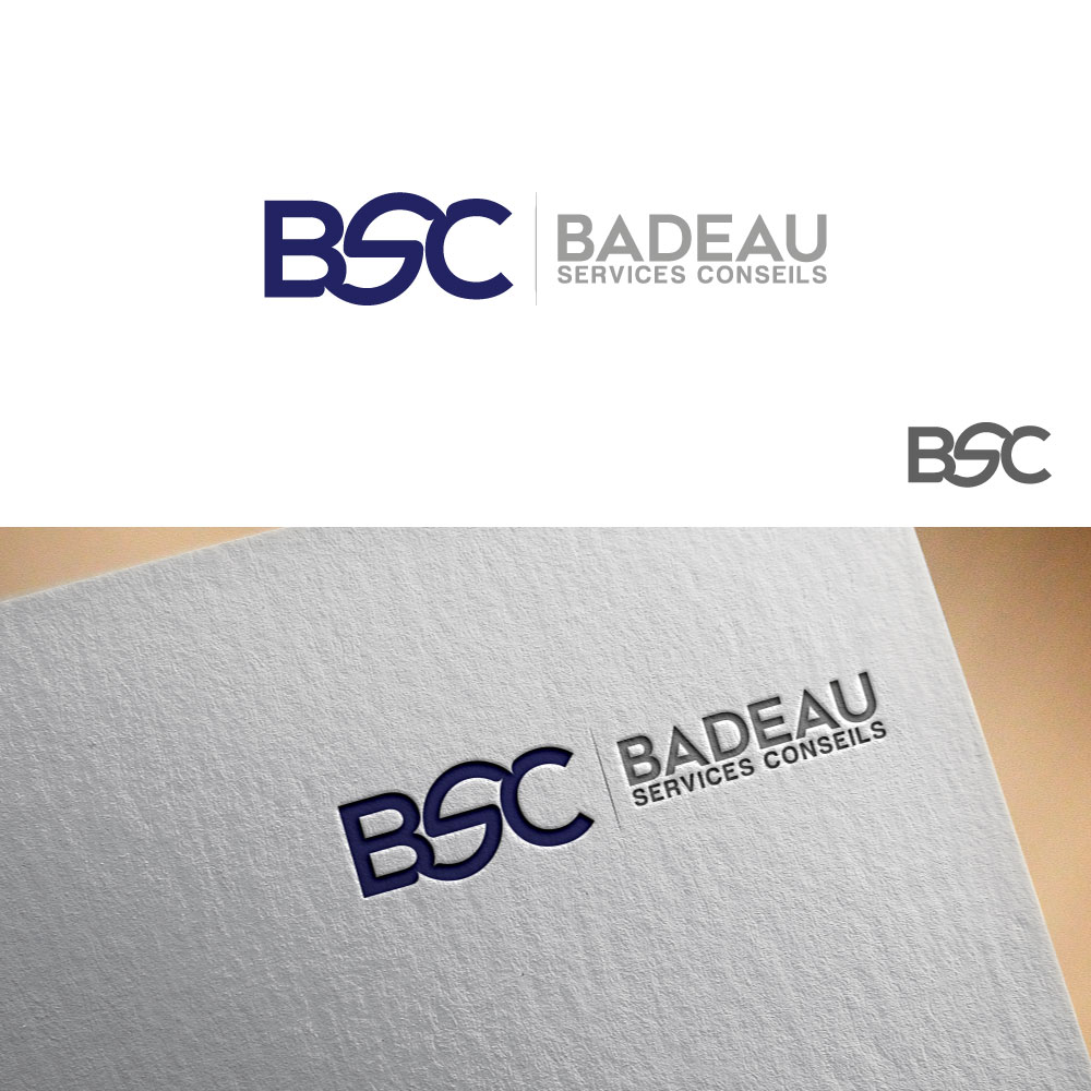 Logo Design by Trident for Badeau Service Conseil | Design #28024761