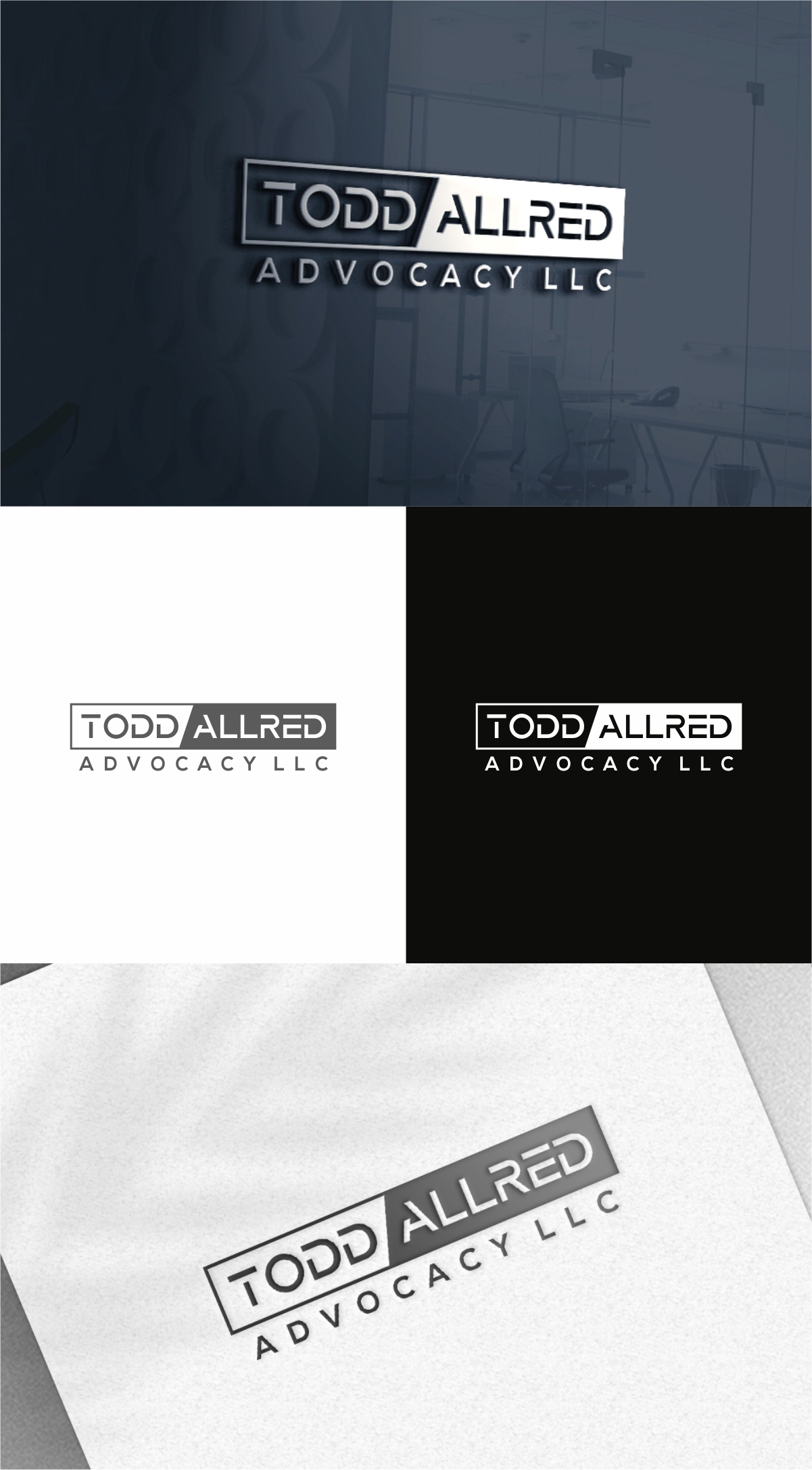 Logo Design by Dave Paresh for Todd Allred Advocacy LLC | Design #27997998