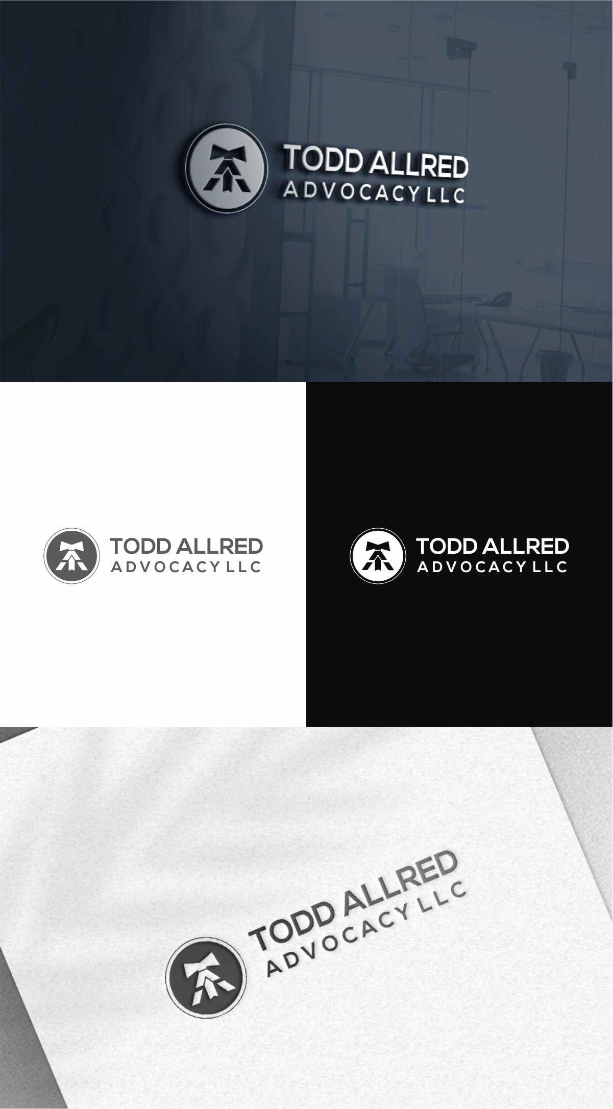Logo Design by Dave Paresh for Todd Allred Advocacy LLC | Design #27998000