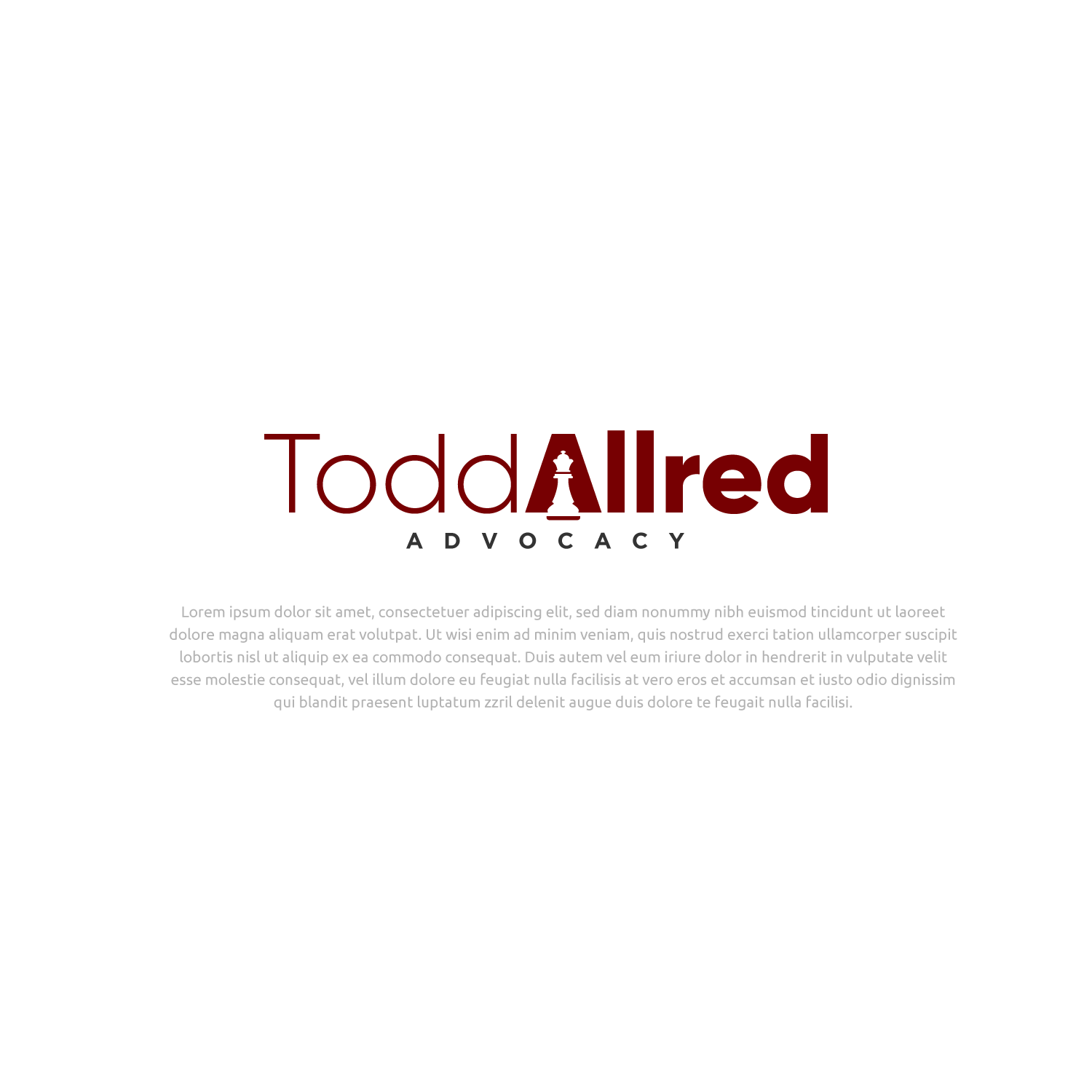Logo Design by Abdul 20 for Todd Allred Advocacy LLC | Design #27992284