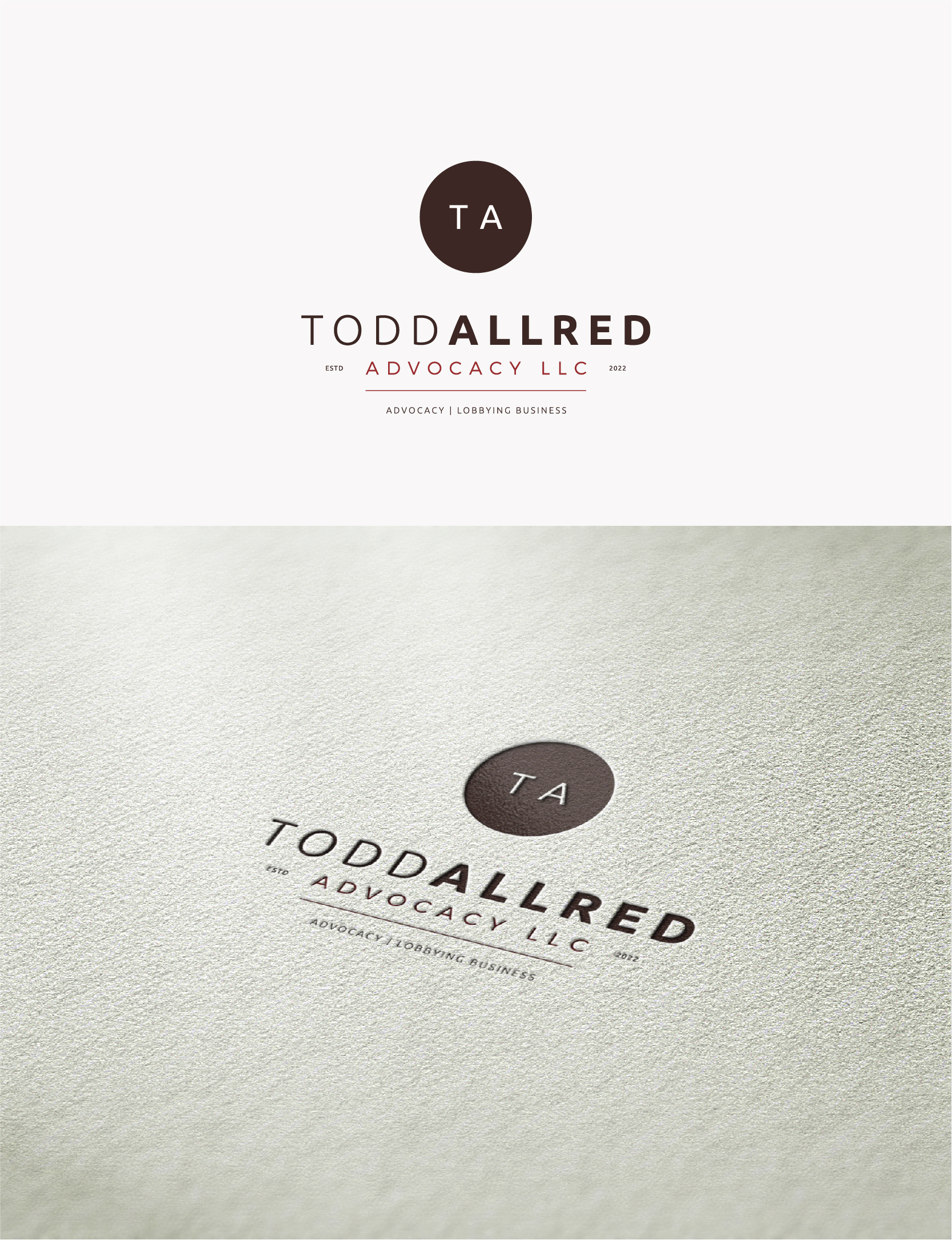 Logo Design by IMilenovic for Todd Allred Advocacy LLC | Design #28003177